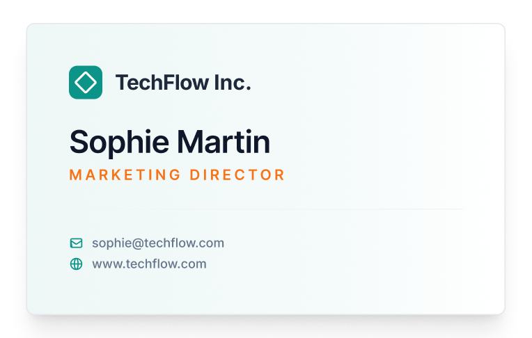 Paper business card being scanned by Tag My Link AI Scanner